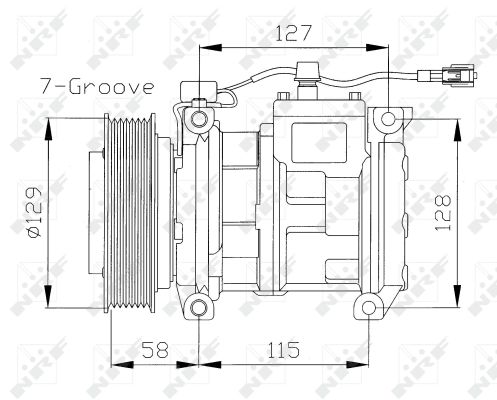 Компрессор, кондиционер - 32094 NRF