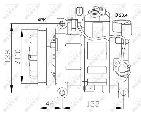 Компрессор, кондиционер - 32105 NRF