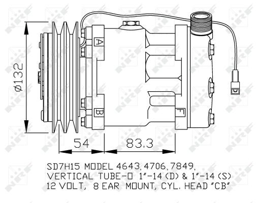 Compressore, Climatizzatore - 32130 NRF