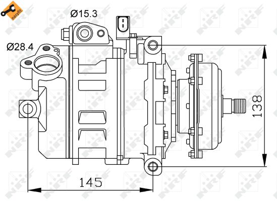 Compressor, air conditioning - 32148 NRF