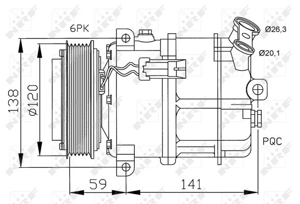 Compressore, Climatizzatore - 32191 NRF