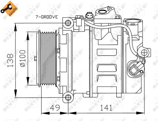 Compressor, air conditioning - 32216 NRF