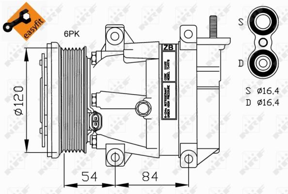 Compressor, air conditioning - 32220 NRF
