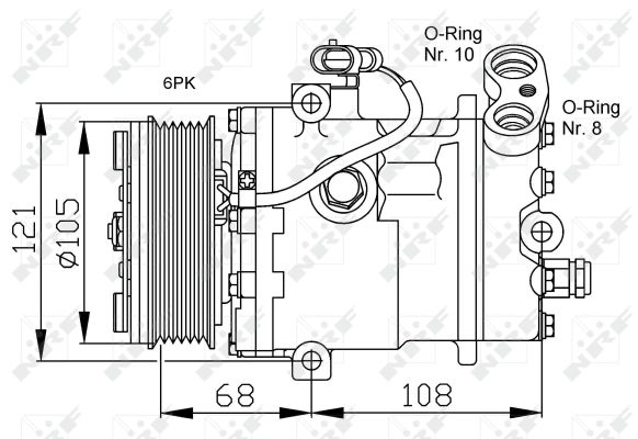 Компрессор, кондиционер - 32232 NRF