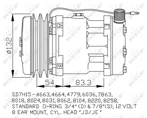 Компрессор, кондиционер - 32238 NRF