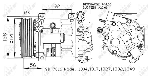 Компрессор, кондиционер - 32239 NRF