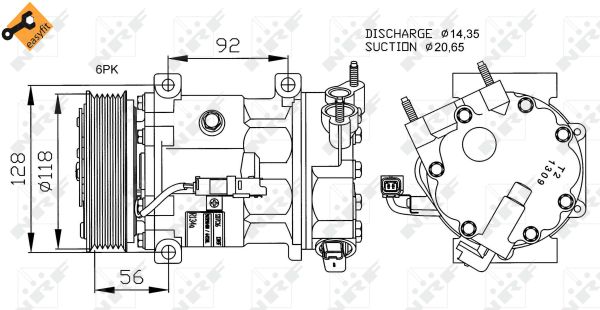 Компрессор, кондиционер - 32240 NRF