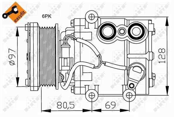 Compressore, Climatizzatore - 32401 NRF