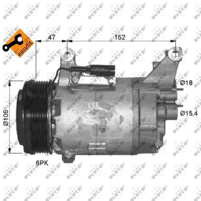 Compressor, air conditioning - 32409 NRF