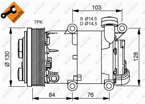 Compressore, Climatizzatore - 32410 NRF