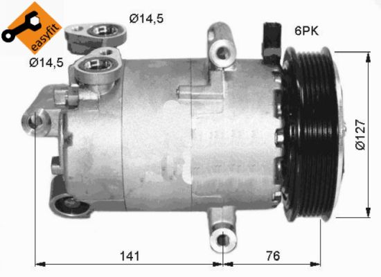 Компрессор, кондиционер - 32411 NRF