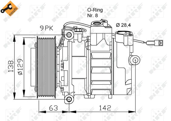 Compressor, air conditioning - 32413 NRF