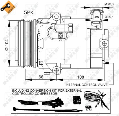 Компрессор, кондиционер - 32429 NRF