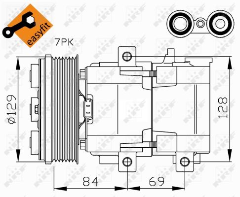 Компрессор, кондиционер - 32447 NRF
