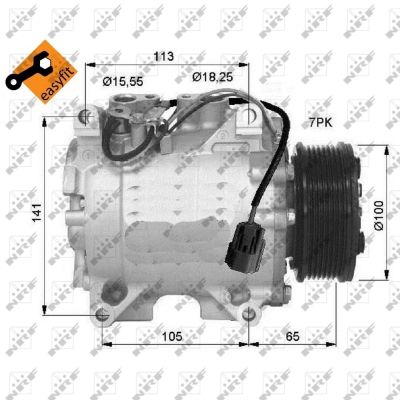 Компрессор, кондиционер - 32448 NRF