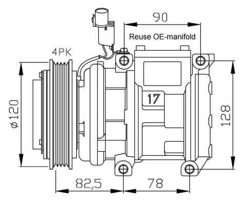 Compressore, Climatizzatore - 32449 NRF