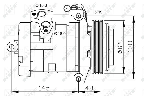 Компрессор, кондиционер - 32470 NRF