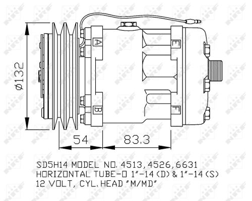Compressor, air conditioning - 32760 NRF
