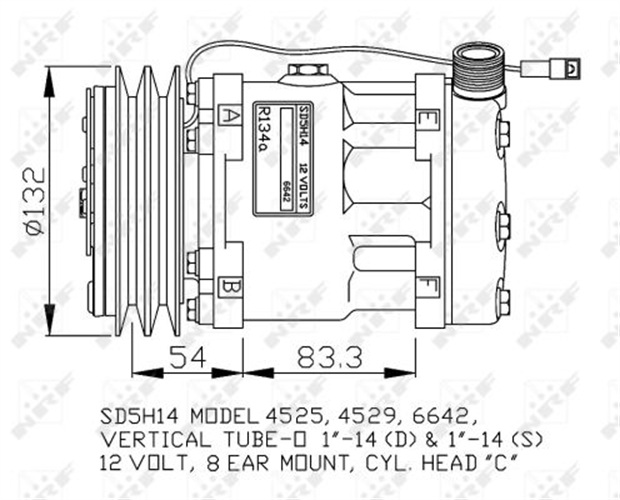 Compressor, air conditioning - 32762G NRF