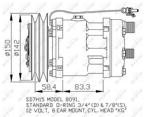 Compressore, Climatizzatore - 32767 NRF