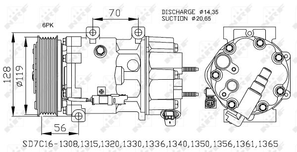 Compressor, air conditioning - 32772 NRF