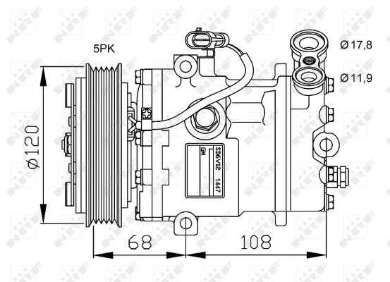 Compressor, air conditioning - 32775 NRF