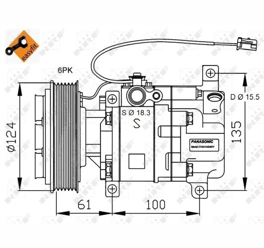 Compressor, air conditioning - 32820G NRF