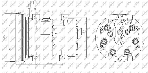 Компрессор, кондиционер - 32885 NRF