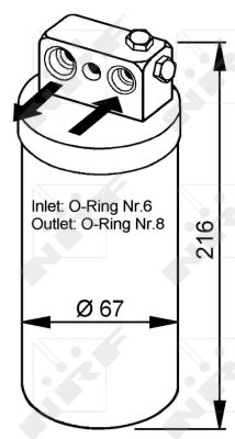 Осушитель, кондиционер - 33104 NRF