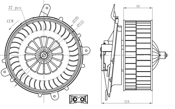 Interior Blower - 34278 NRF