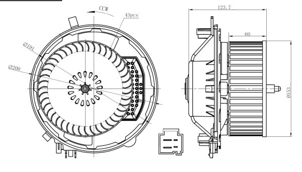 Interior Blower - 34283 NRF