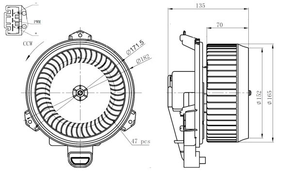 Interior Blower - 34289 NRF