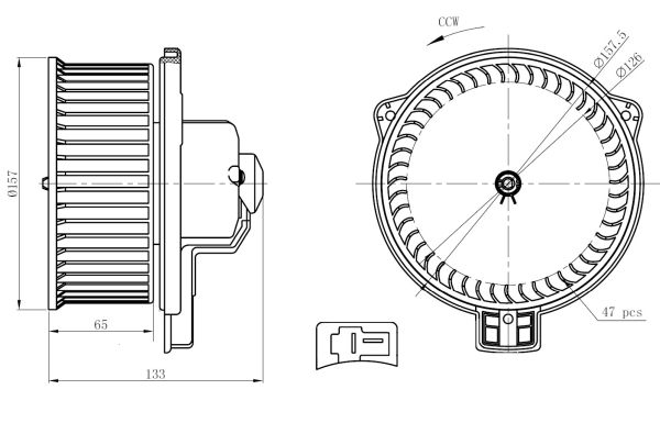 Ventilatore abitacolo - 34291 NRF