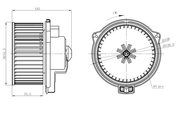 Interior Blower - 34294 NRF