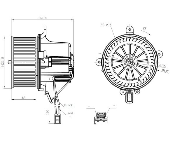 Interior Blower - 34295 NRF