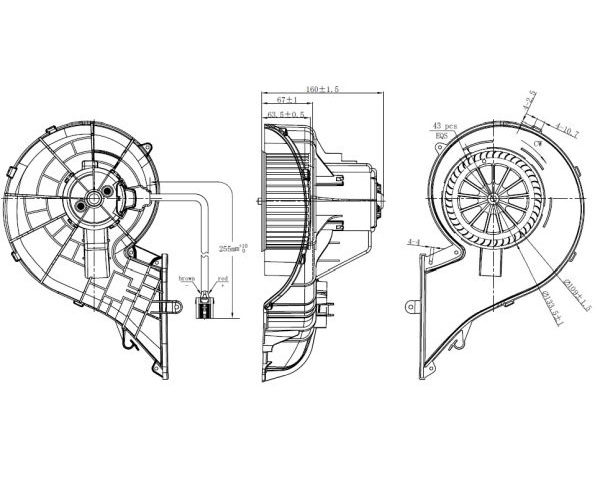 Interior Blower - 34353 NRF