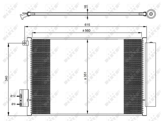 Condenser, air conditioning - 350065 NRF