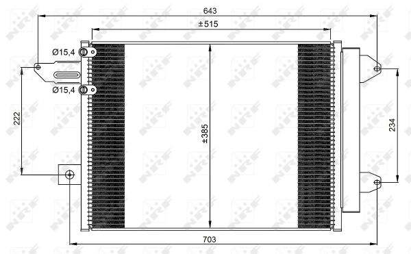Condenser, air conditioning - 350070 NRF