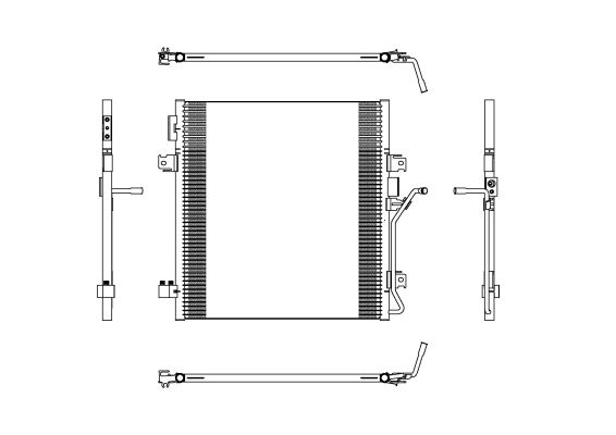 Condenser, air conditioning - 350188 NRF