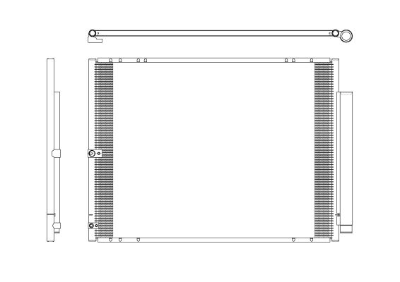 Condenser, air conditioning - 350276 NRF