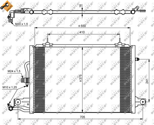 Condensatore, Climatizzatore - 35031 NRF