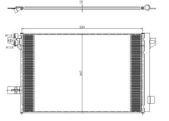 Condenser, air conditioning - 350369 NRF