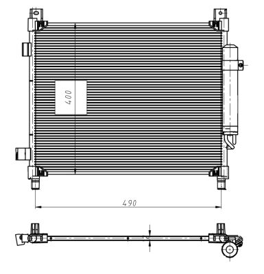 Condensatore, Climatizzatore - 350420 NRF