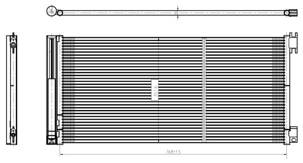 Condenser, air conditioning - 350429 NRF