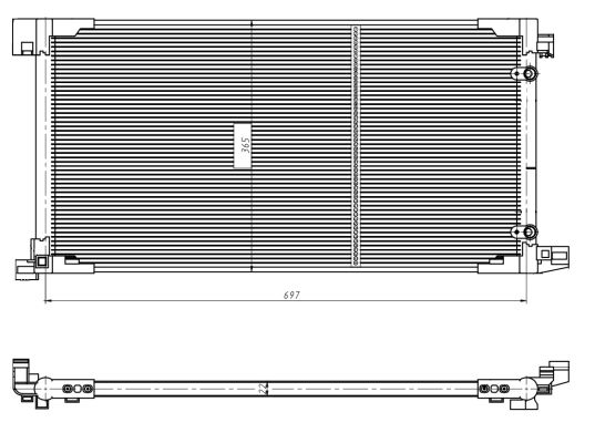 Condensatore, Climatizzatore - 350449 NRF