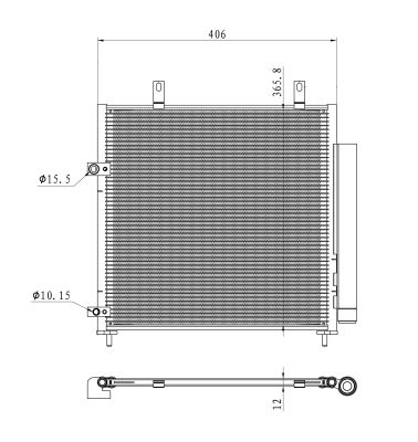 Condenser, air conditioning - 350451 NRF
