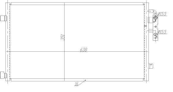 Condensatore, Climatizzatore - 350467 NRF