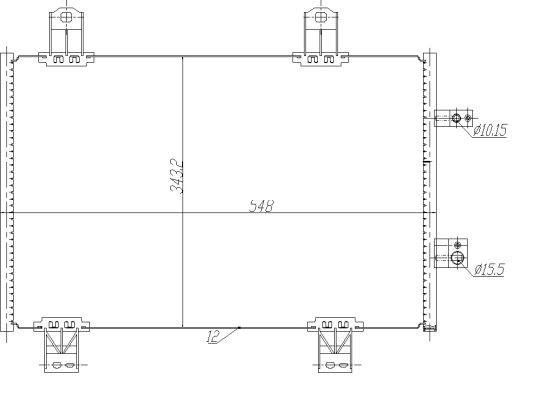 Condenser, air conditioning - 350480 NRF