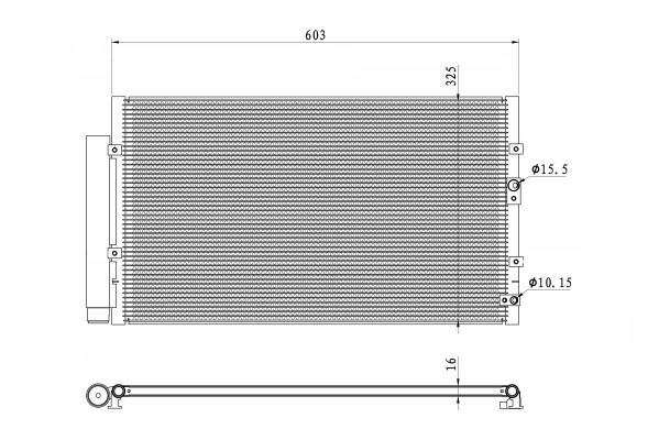 Condensatore, Climatizzatore - 350487 NRF