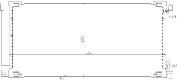 Конденсатор, кондиционер - 350498 NRF
